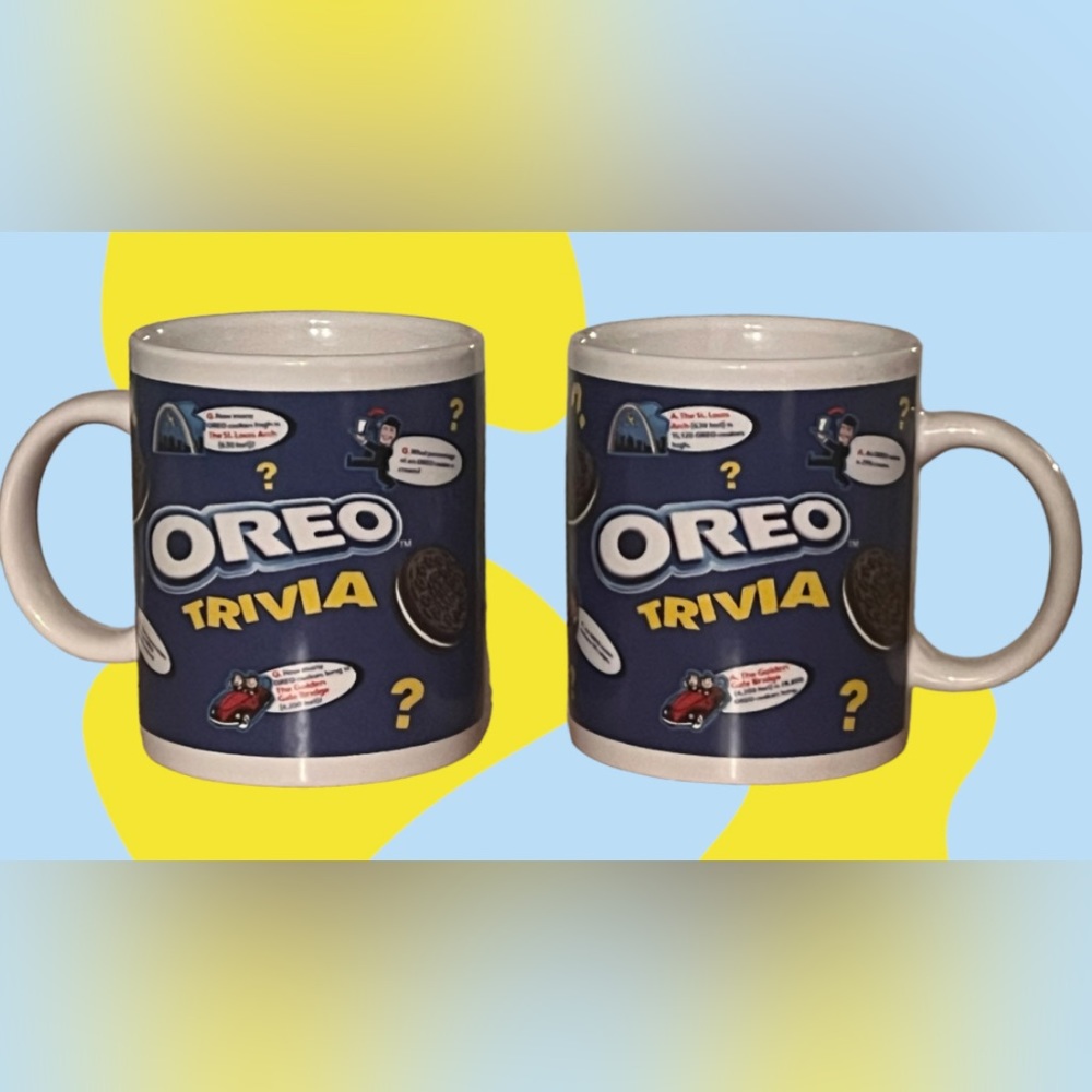 Set of Two Oreo Cookies Trivia Mugs